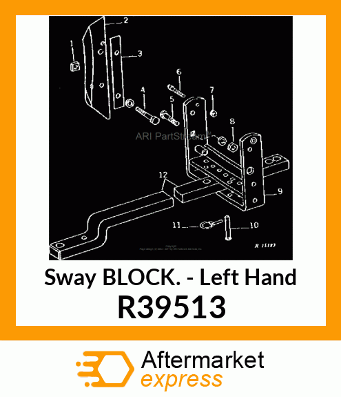 BLOCK,SWAY CONTROL,LH R39513