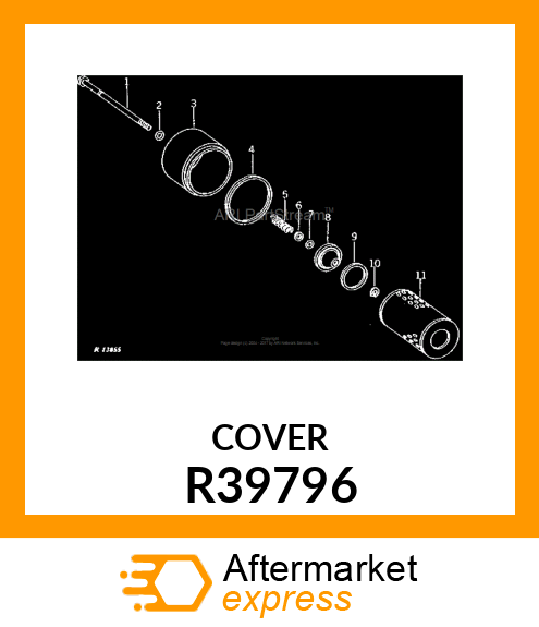 COVER, OIL FILTER R39796