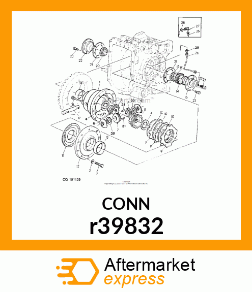 ADAPTER FITTING, CONNECTOR r39832