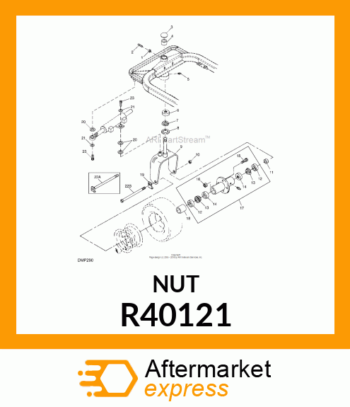 LOCK NUT, NUT,HEX LOCK JAM R40121