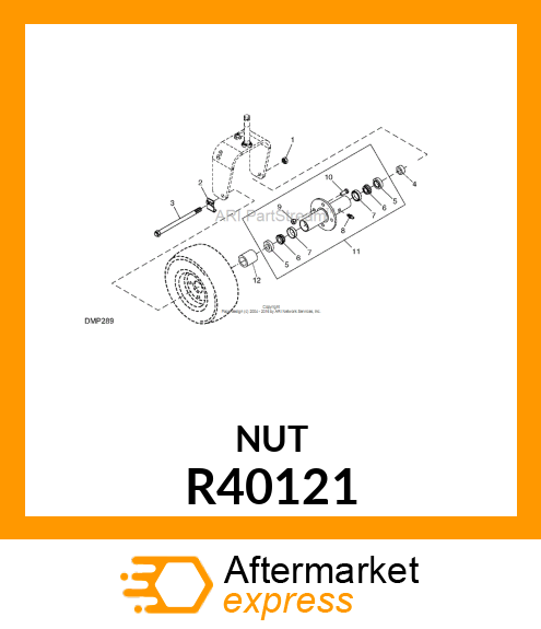 LOCK NUT, NUT,HEX LOCK JAM R40121