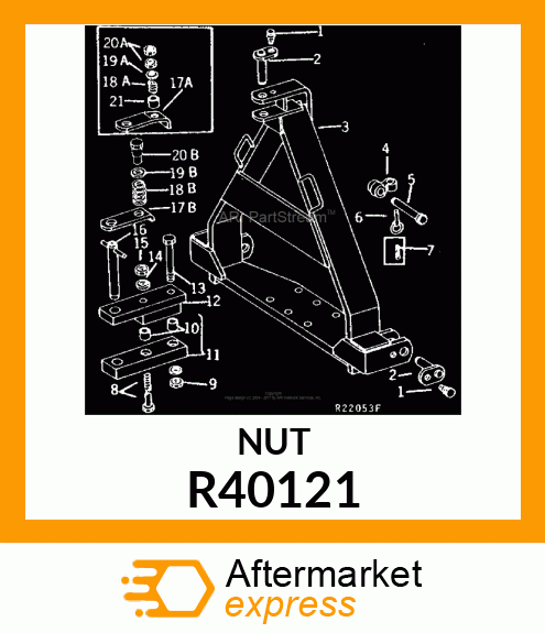 LOCK NUT, NUT,HEX LOCK JAM R40121