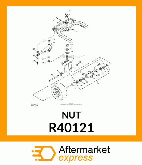 LOCK NUT, NUT,HEX LOCK JAM R40121