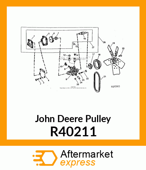 PULLEY,FAN R40211