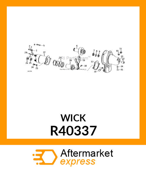 WICK,DRIVE END R40337