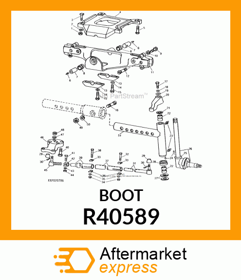 BOOT,TIE ROD END R40589