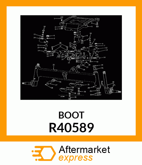 BOOT,TIE ROD END R40589