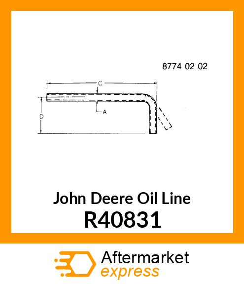 OIL LINE, TUBE,PUMP INLET R40831