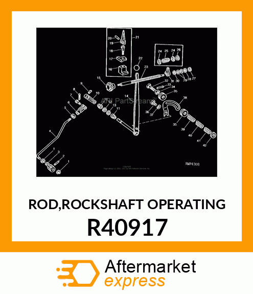 ROD,ROCKSHAFT OPERATING R40917