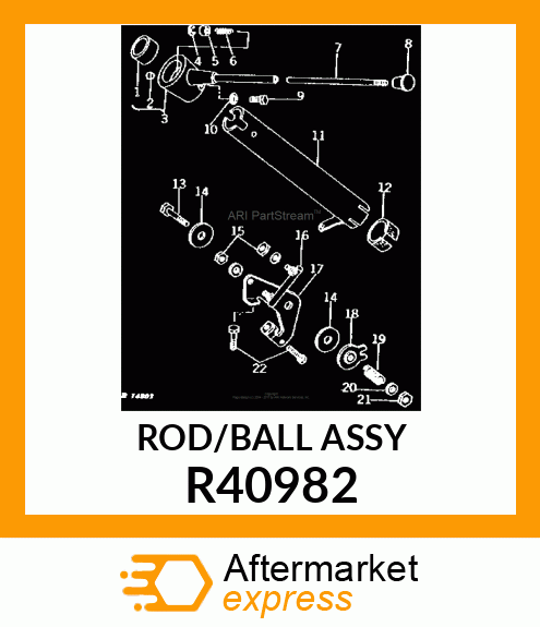 TIE ROD,JOINT,DOUBLE BALL R40982