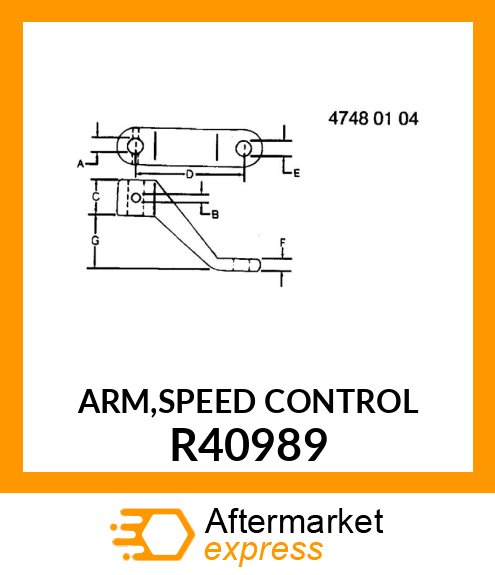 ARM,SPEED CONTROL R40989