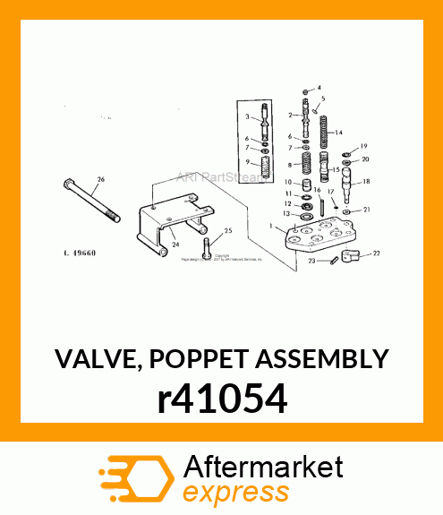 VALVE, POPPET ASSEMBLY r41054