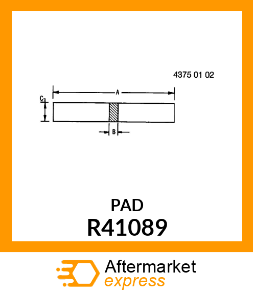 PAD, BAFFLE R41089