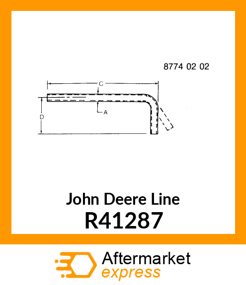 TUBE,WATER BYPASS REAR R41287