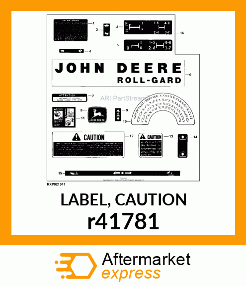 LABEL, CAUTION r41781