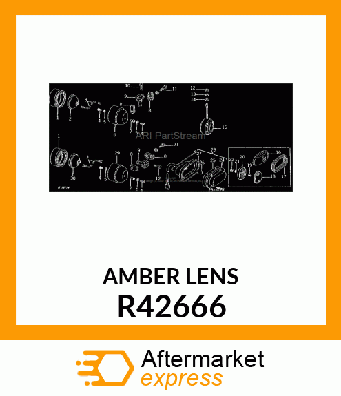 LENS,AMBER R42666