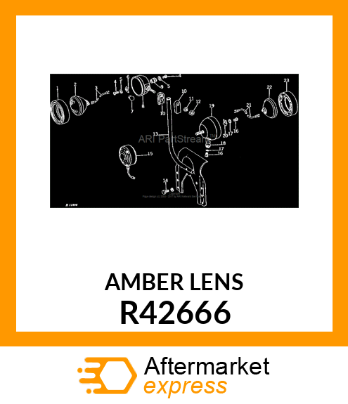 LENS,AMBER R42666