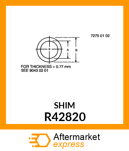 SHIM,.010 STEEL R42820