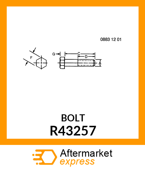 SCREW SPECIAL CAP R43257