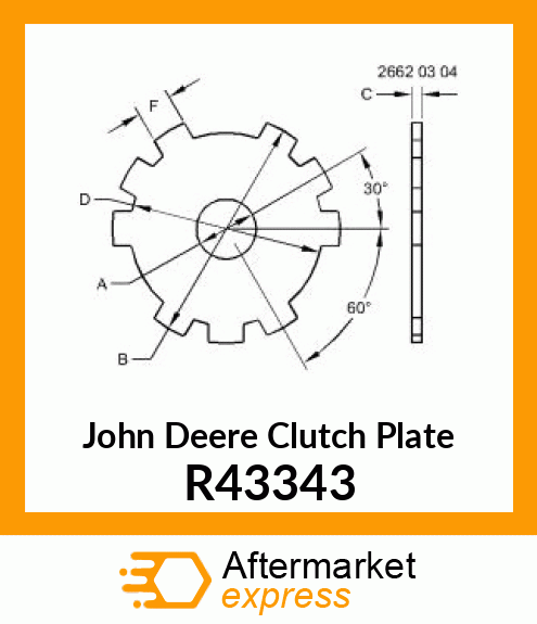 PLATE,CLUTCH SEPARATOR R43343