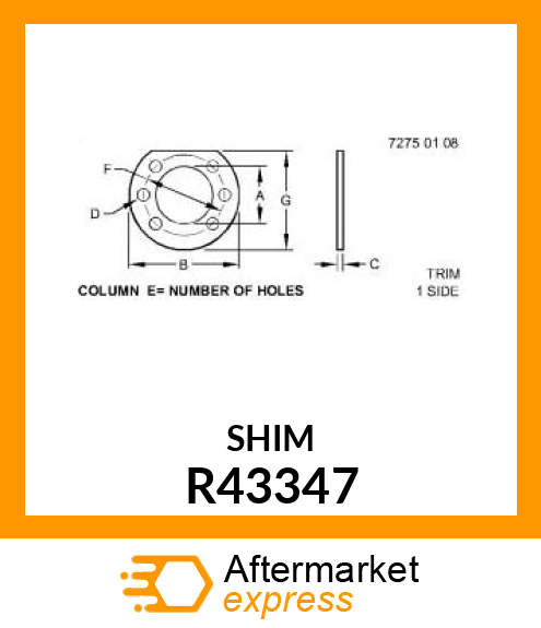 SHIM .010 STEEL R43347