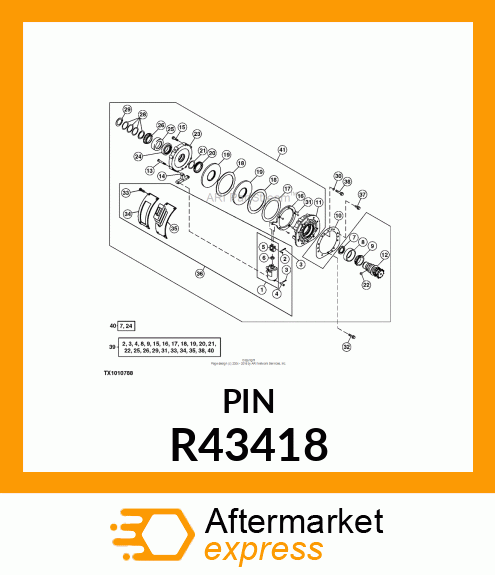 PIN,SPECIAL HEADED R43418