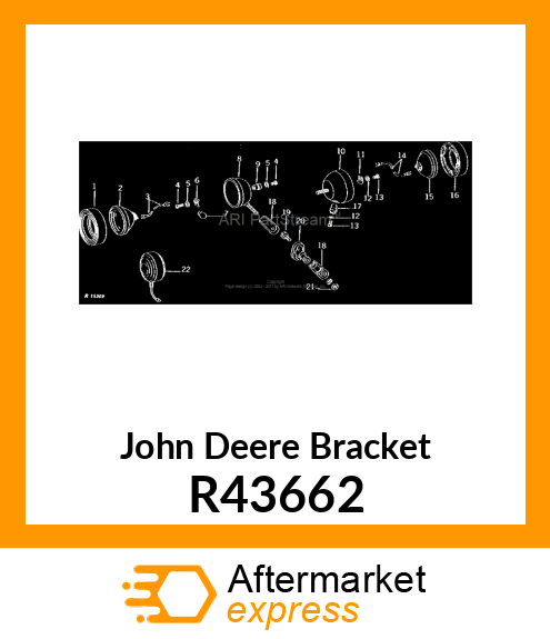 BRACKET, TRACTOR LAMP R43662