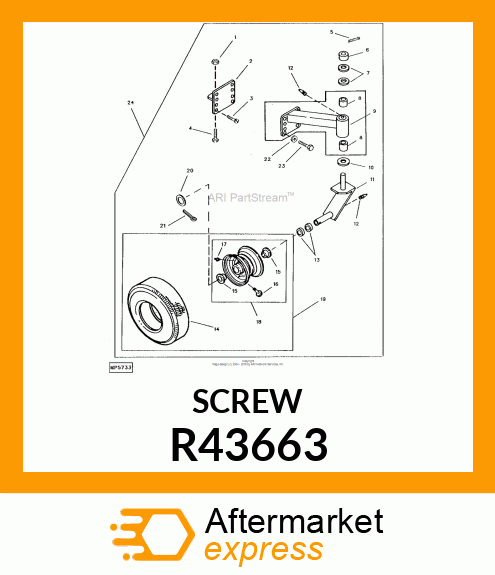 SCREW,SPECIAL CAP R43663