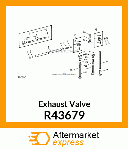 EXHAUST VALVE R43679