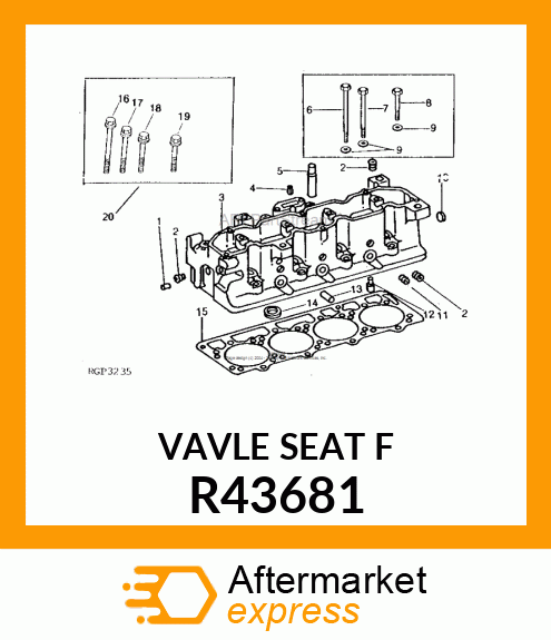 VALVE SEAT INSERT R43681