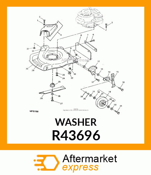 WASHER R43696