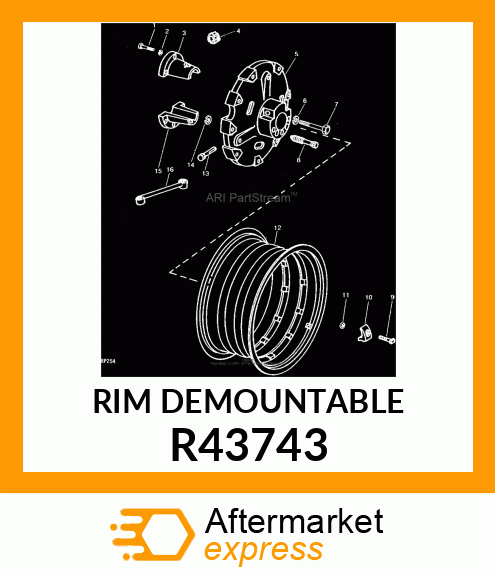 RIM DEMOUNTABLE R43743