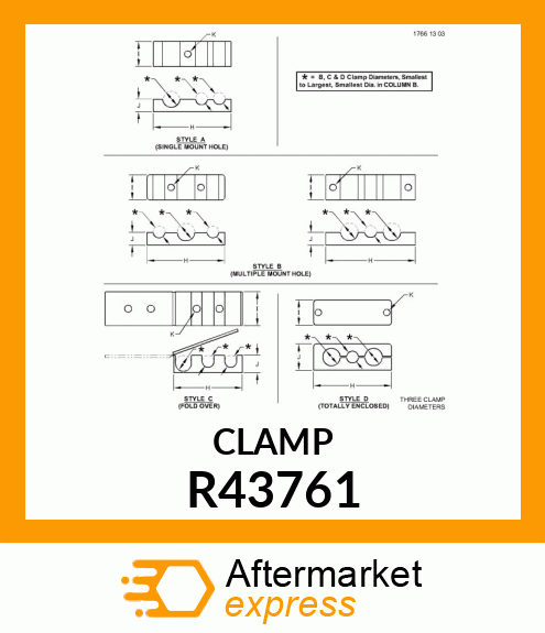 CLAMP HALF R43761