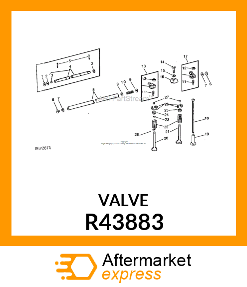 INTAKE VALVE R43883