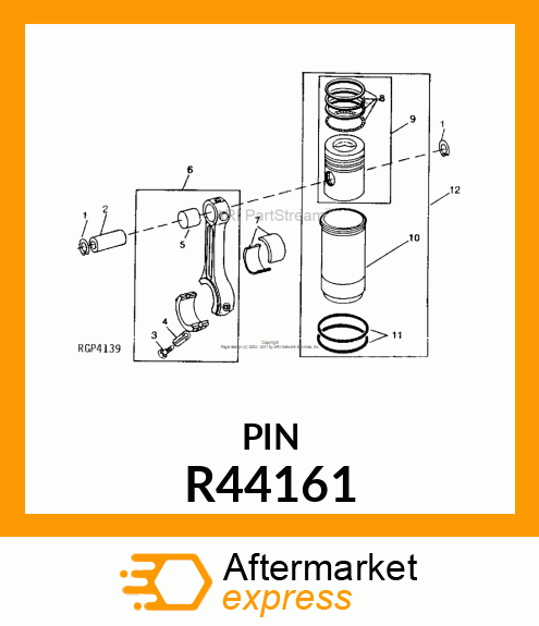 PIN,PISTON R44161