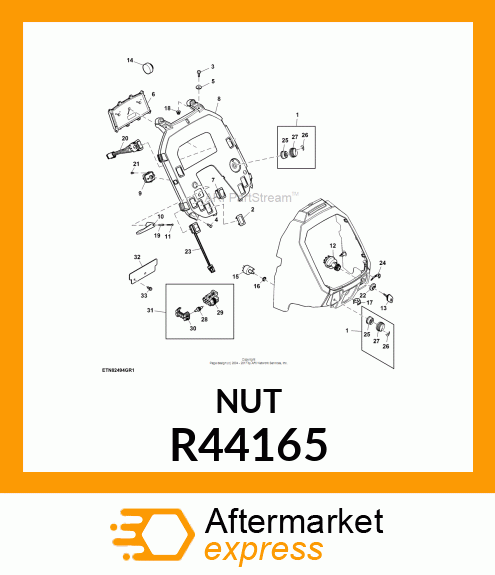 LOCK NUT, NUT,SPECIAL JAM R44165