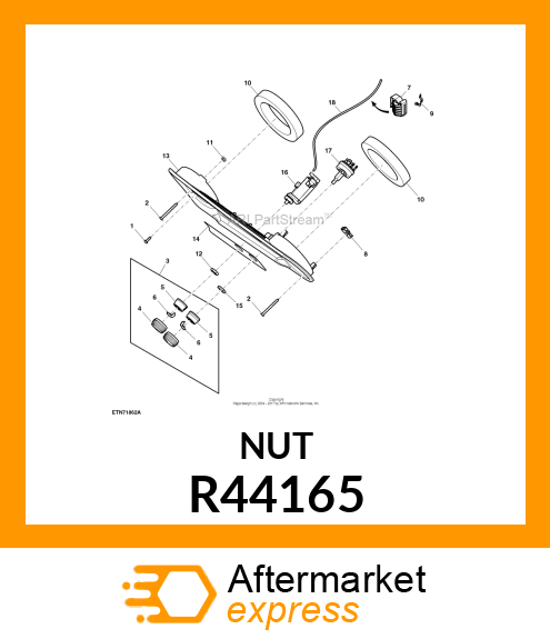 LOCK NUT, NUT,SPECIAL JAM R44165