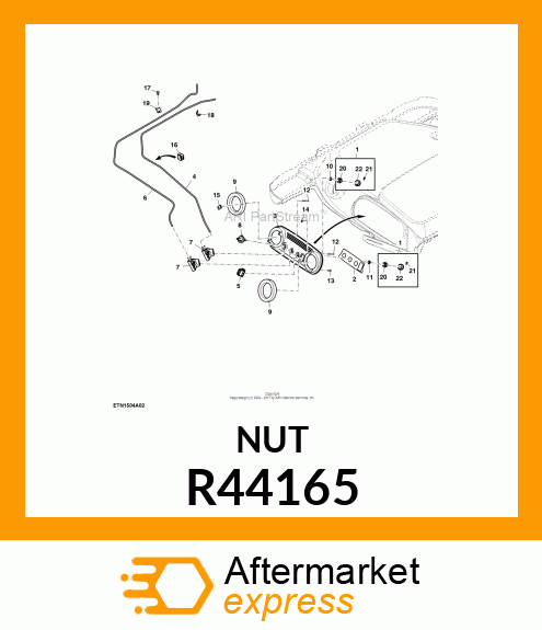 LOCK NUT, NUT,SPECIAL JAM R44165