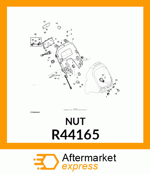 LOCK NUT, NUT,SPECIAL JAM R44165