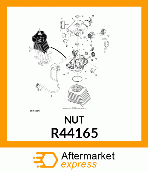 LOCK NUT, NUT,SPECIAL JAM R44165