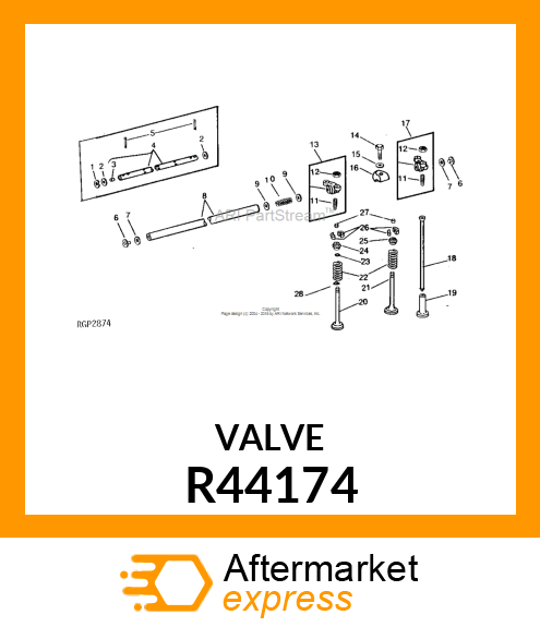 INTAKE VALVE R44174