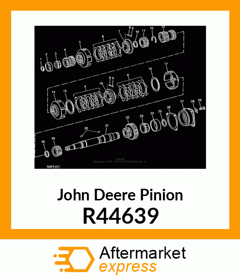 PINION,HIGH RANGE R44639