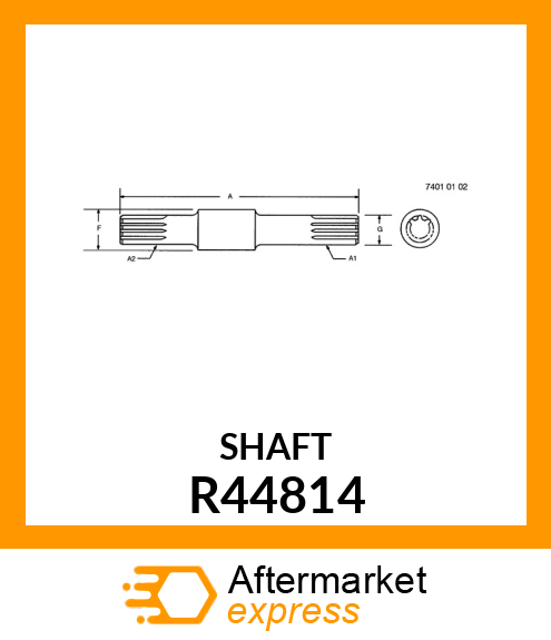 SHAFT,LOW RANGE DRIVE R44814