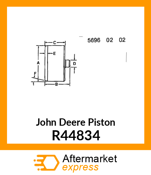 PISTON,BRAKE R44834