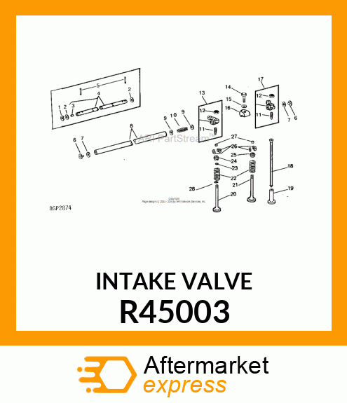 VALVE,INLET,.003 OVERSIZE R45003