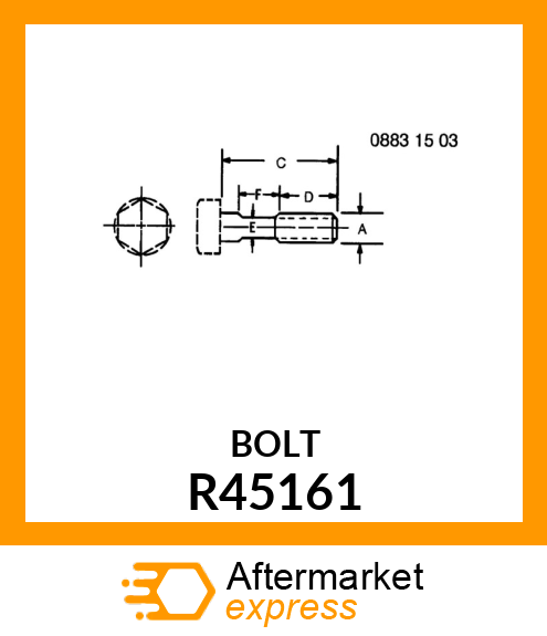 SCREW, CYLINDER HEAD R45161