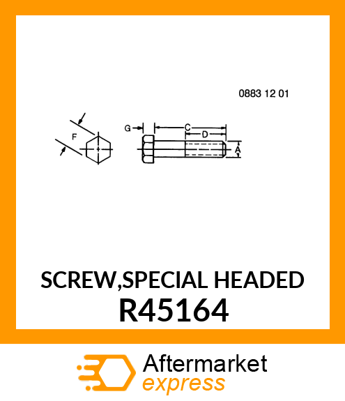 SCREW,SPECIAL HEADED R45164