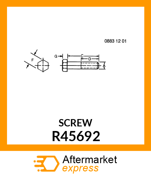 SCREW,SPECIAL CAP R45692