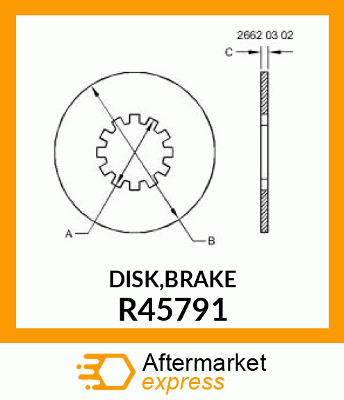 DISK,BRAKE R45791