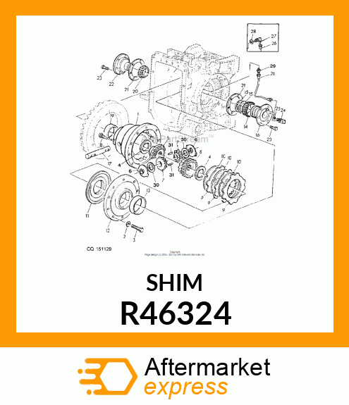 SHIM, 0.13 STEEL R46324